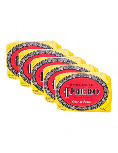 Pack 5 Sabonetes Phebo Odor de Rosas - 90g