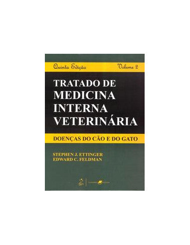 Livro, Tratado Medicina Intern Veterinár Doenç Cão Gato 2 vol 5/04[LS]